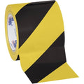 Black/Yellow Striped Vinyl Safety Tape 4x22 x 36 Yard Roll A602049