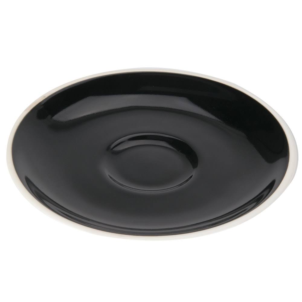 Black 3.5 oz Espresso Cup with Saucer B683808