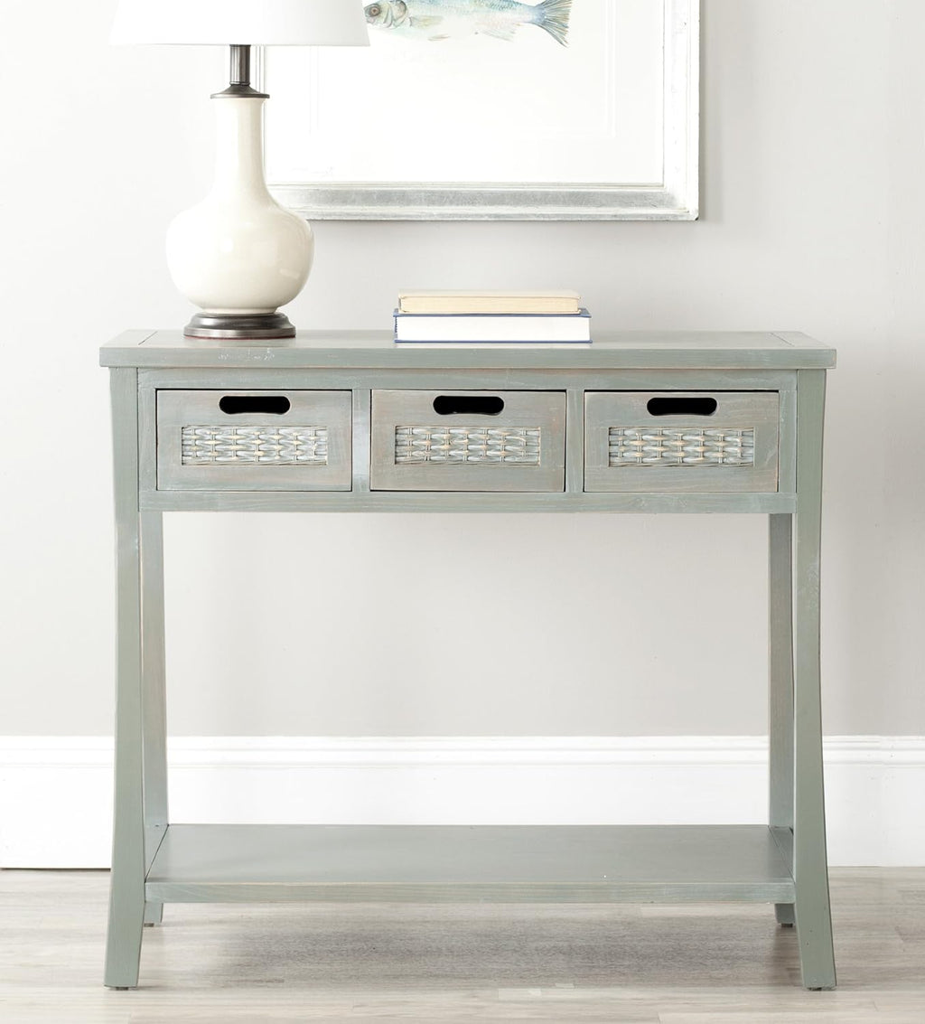 French Grey 3-Drawer Console Table P9098