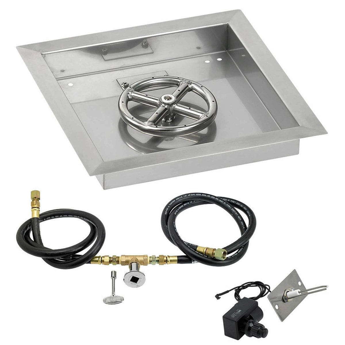 30x22 Stainless Steel Drop-In Pan with Match Light Kit Q3180