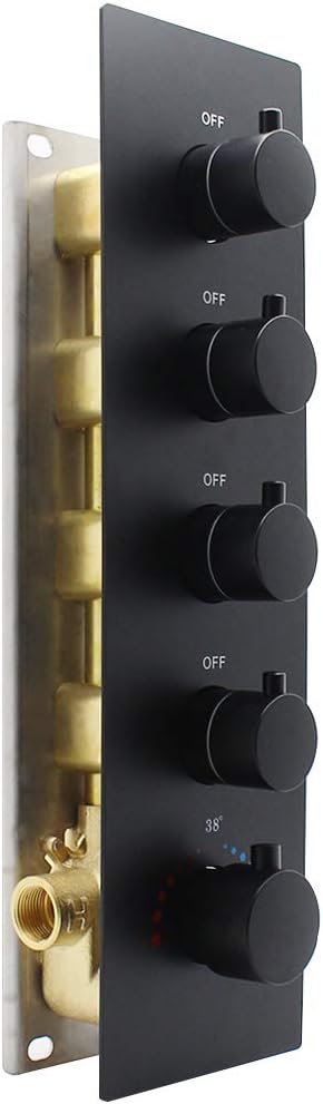 3-way Brass Thermostatic Shower Valve Y755