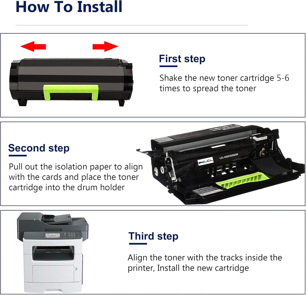 Black Compatible Toner Cartridges 3 Pack B15457