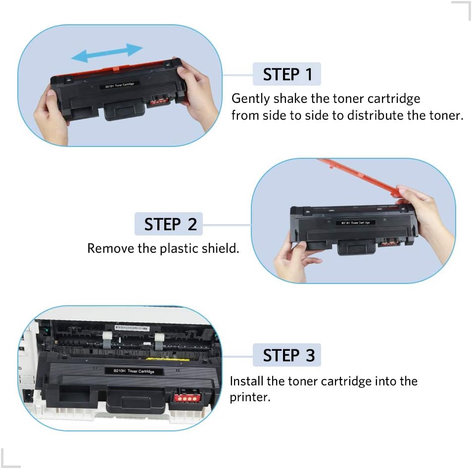 Compatible Toner Cartridge Replacement, Black, 6-Pack V490