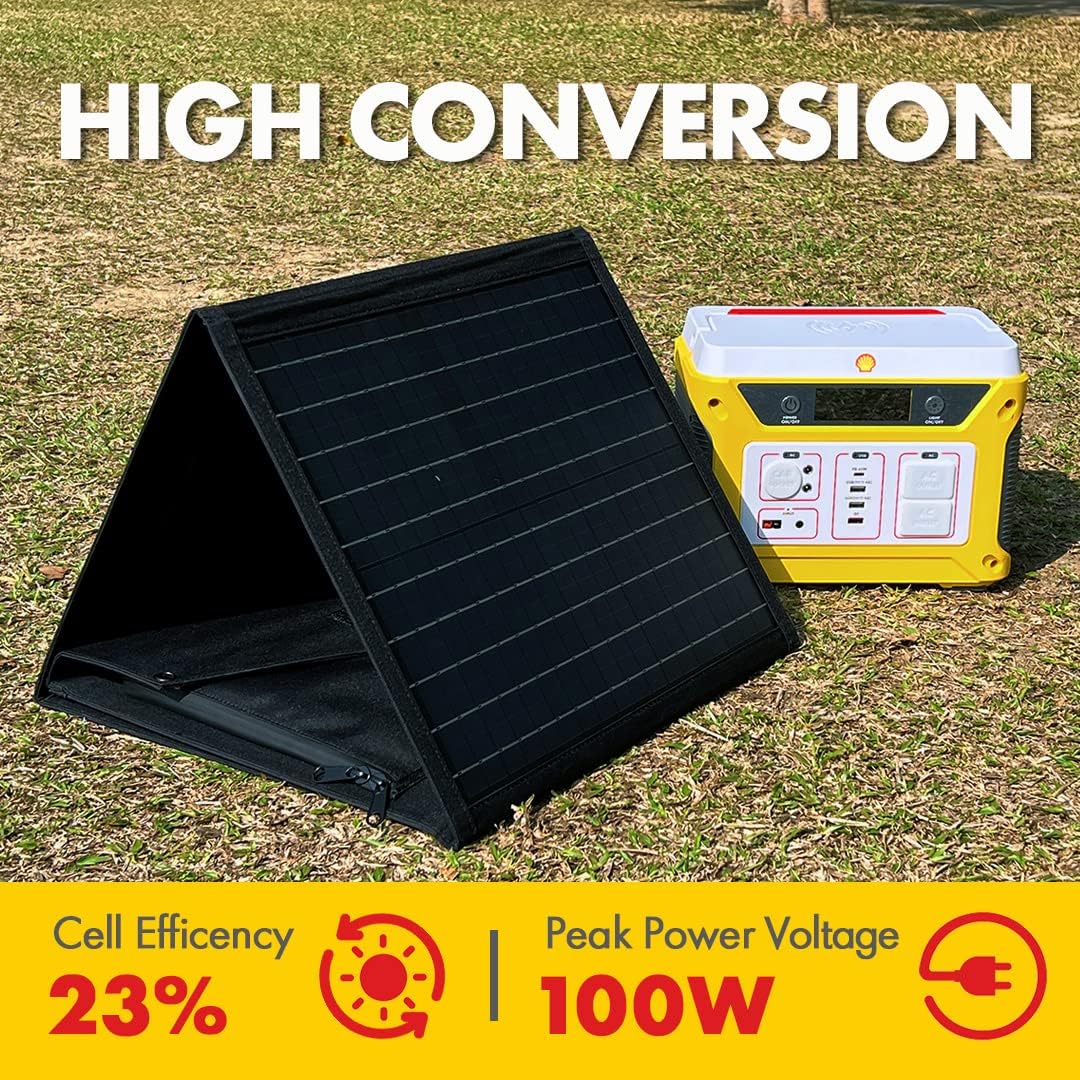 100W Foldable Waterproof Solar Panel Charger P345336