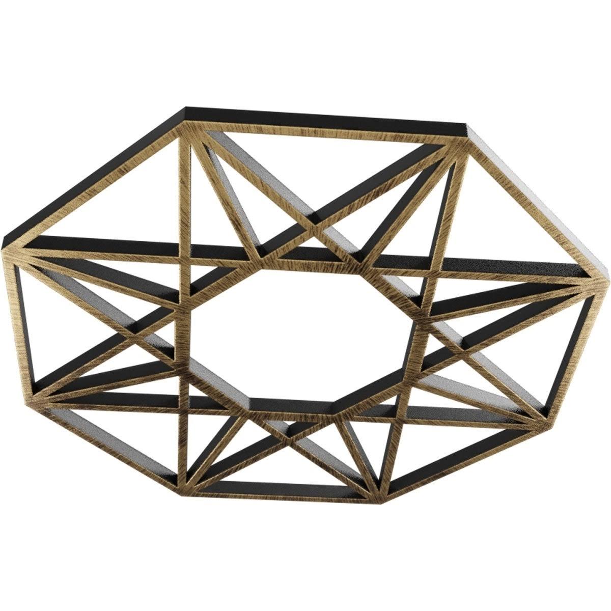 Antiqued PVC Ceiling Medallion S949