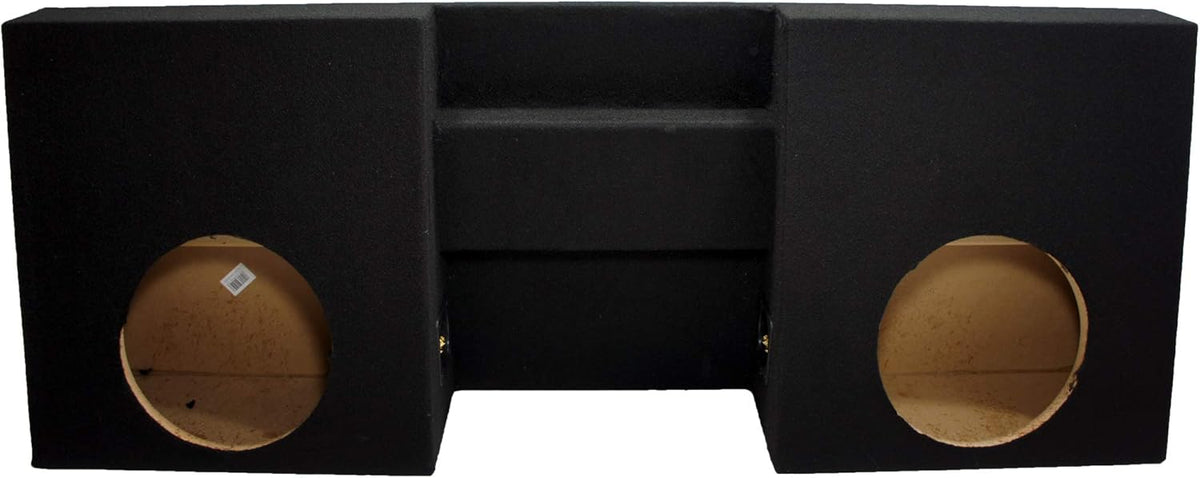 Compatible with 2005-2012 Toyota Tacoma Double Cab Dual 10 Sub Box Enclosure P117