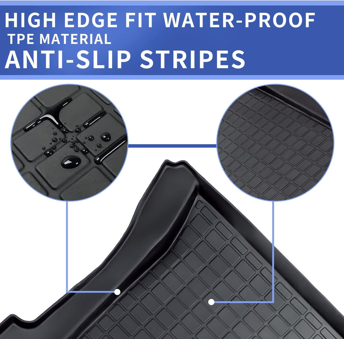 Trunk Mat Cargo Liner 3PCS TPE R443