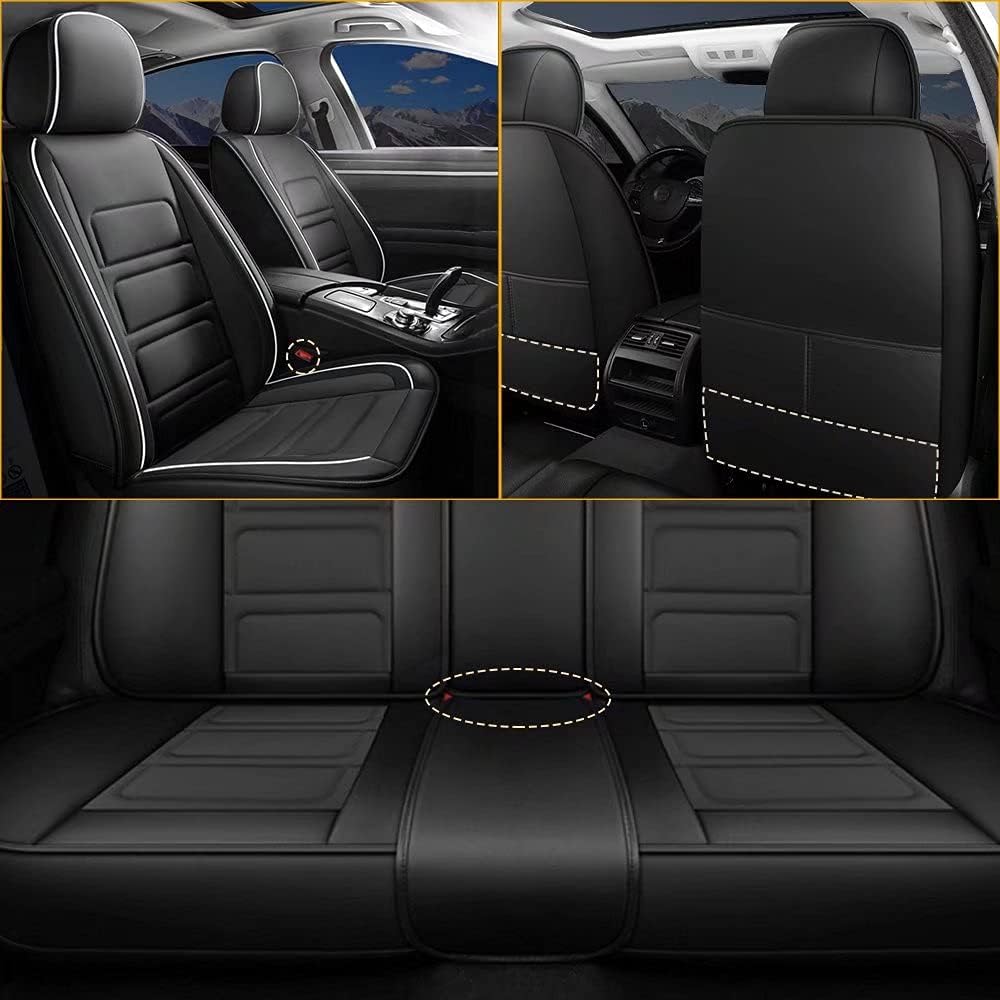 Custom Fit Full Set Waterproof Faux Leather Car Seat Covers G684