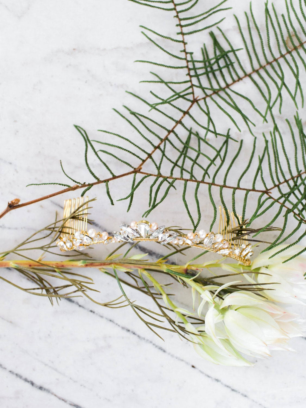 Crystal Pearl Bridal Comb R89482
