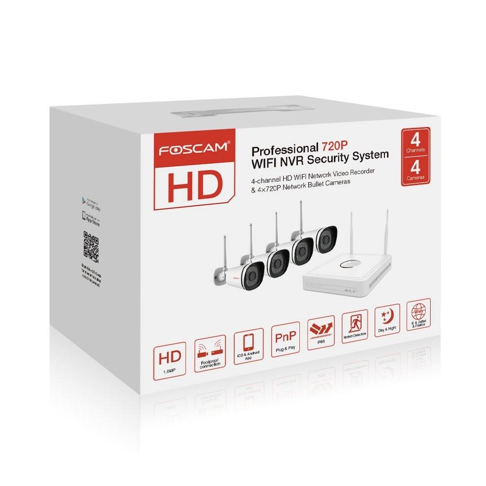 720p WiFi Wireless Security System 4-Ch NVR E886597