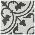 White Encaustic Porcelain Floor and Wall Tile R500095