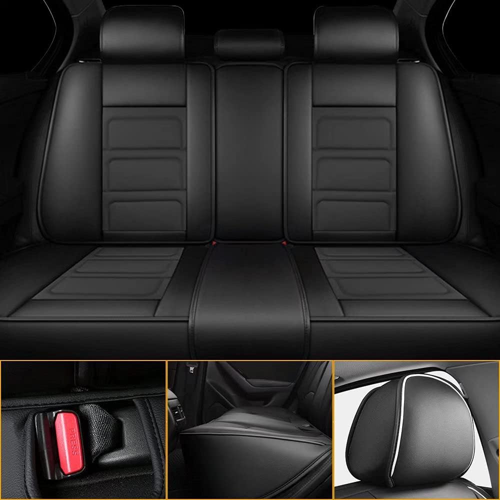Custom Fit Full Set Waterproof Faux Leather Car Seat Covers G684