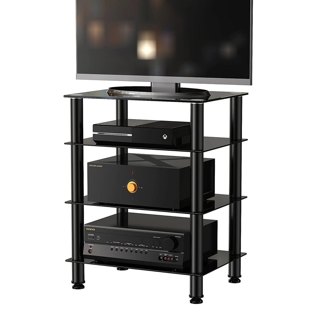 4-tier Glass Media TV Stand V424979