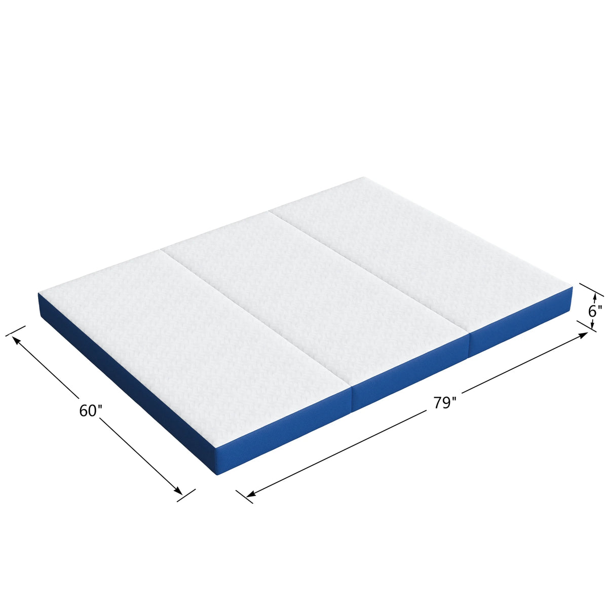 Twin Size Memory Foam Tri-Fold Mattress L9953