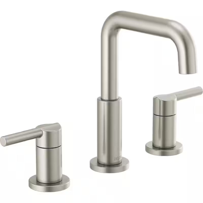 8 in. Widespread 2-Handle Bathroom Faucet in Stainless H270