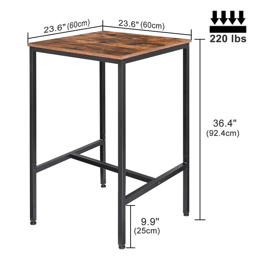 Bar Table Rustic Brown J171