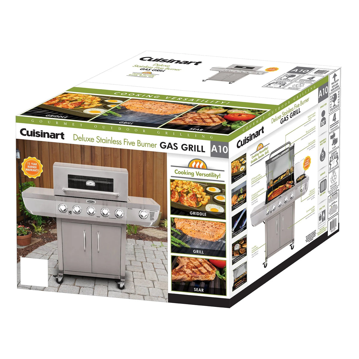 5-Burner Dual Fuel Gas Grill O887162