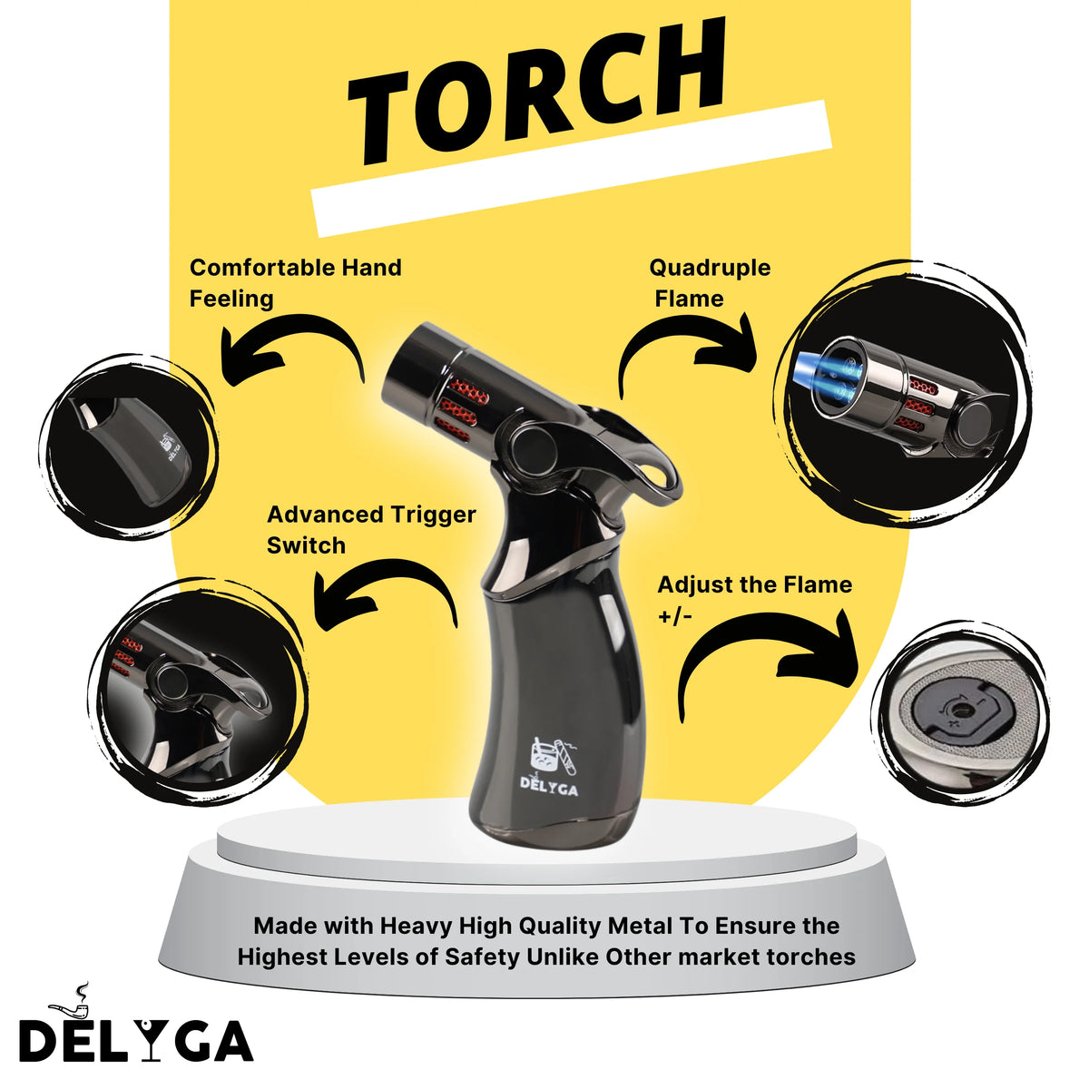 Cocktail Smoker Kit with Torch, 4 Wood Chips Flavors P286425