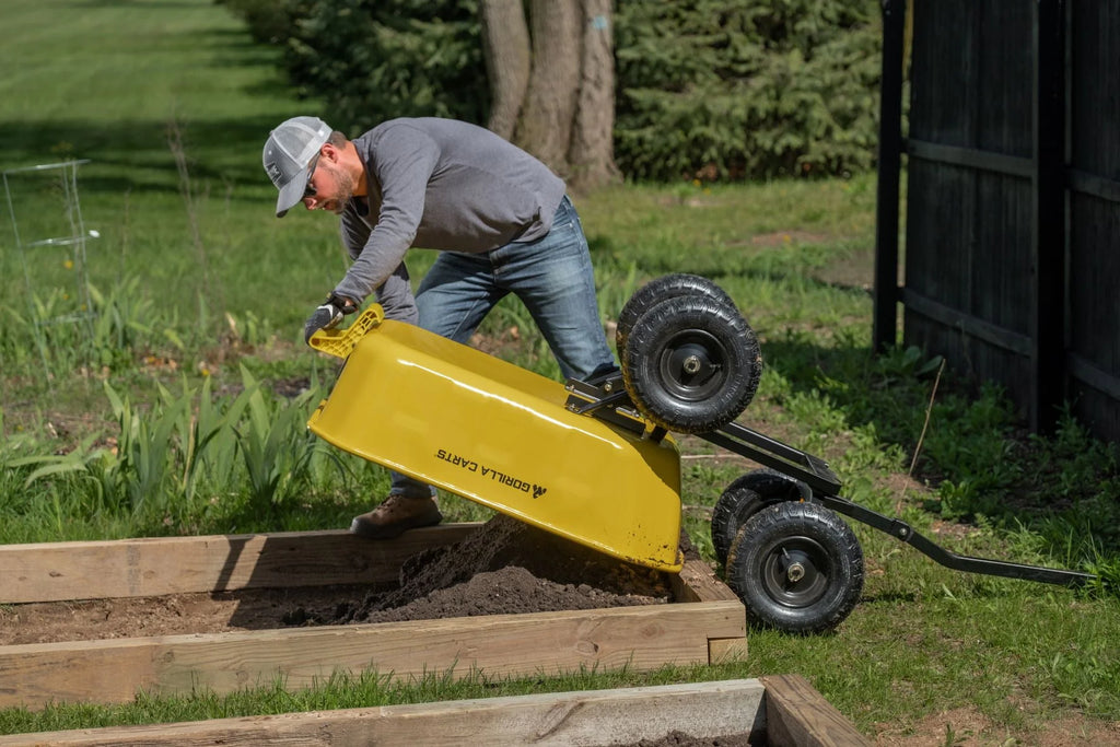 8 Cu. Ft. Steel Dump Cart, 1200 lbs. Capacity L6239