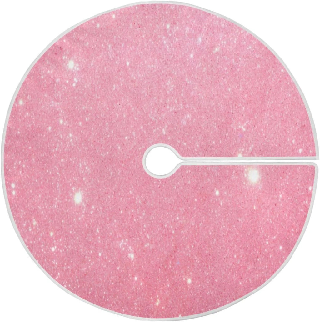 Blush Pink 35.4" Suede Christmas Tree Skirt L199