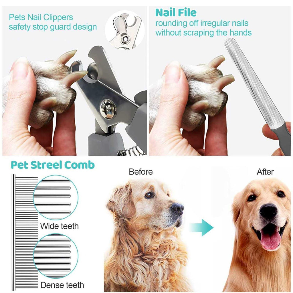 Pet Grooming Hammock Harness with Nail Clippers Trimmer Nail File K8525
