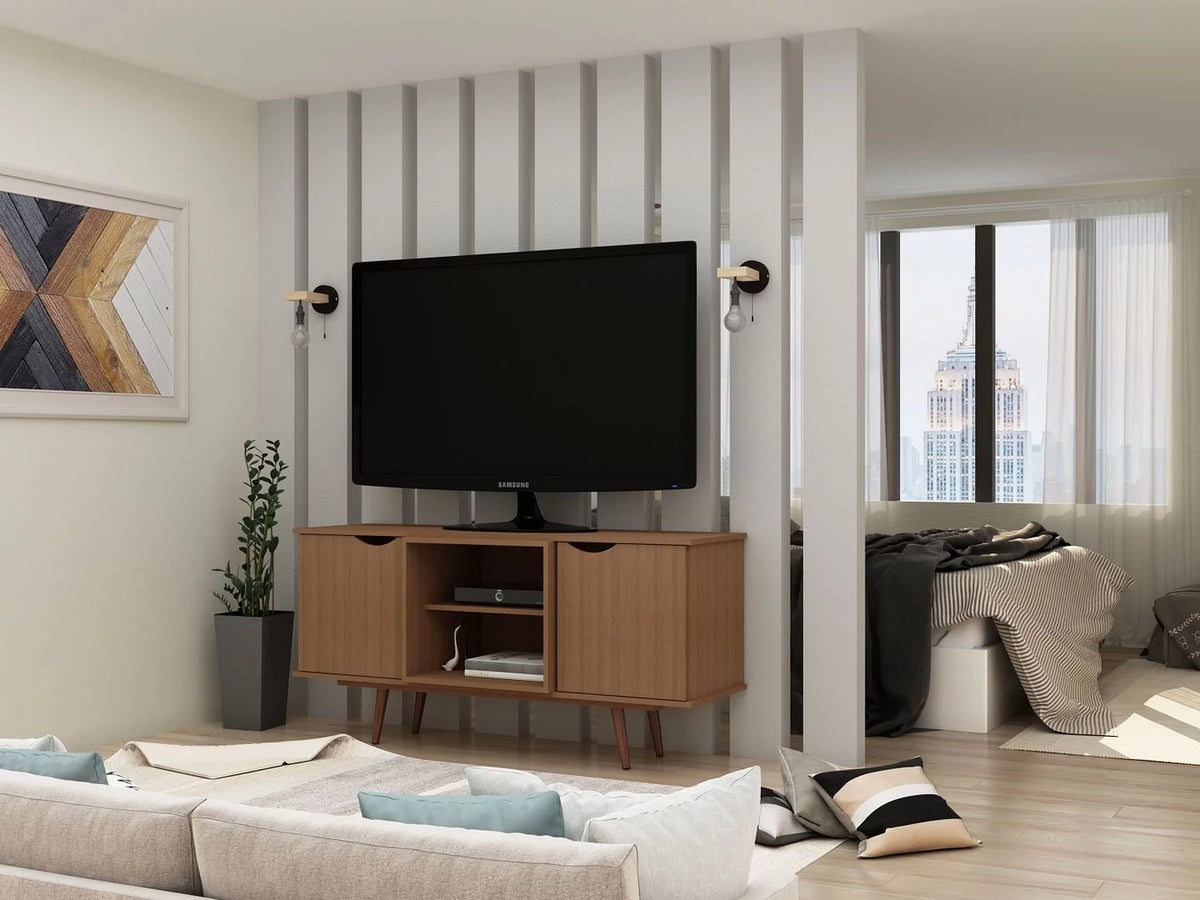 4 Shelves Wood TV Stand X641