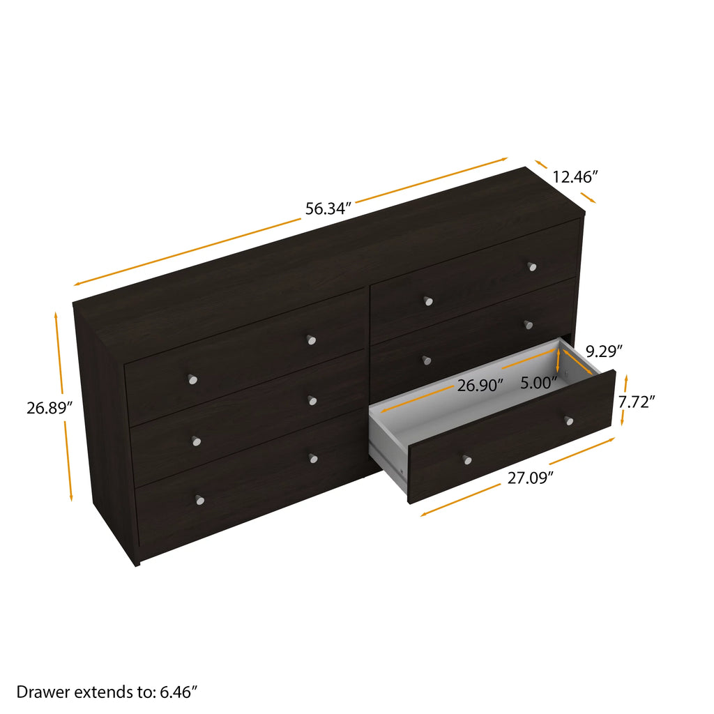 6 Drawer Double Dresser C926192
