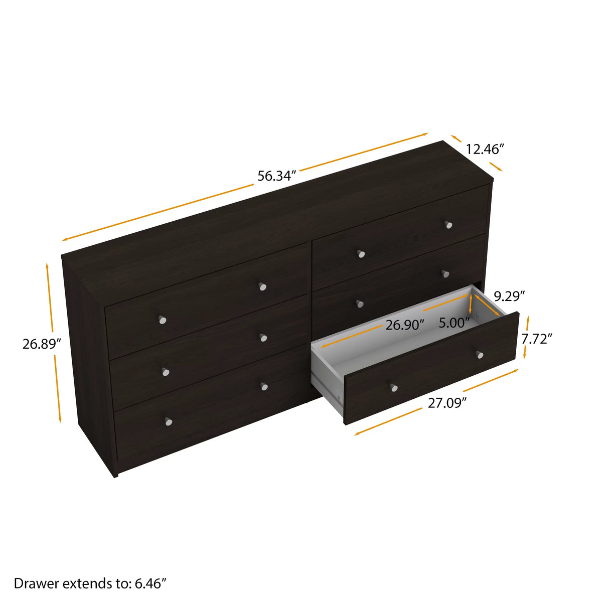 6 Drawer Double Dresser C926192