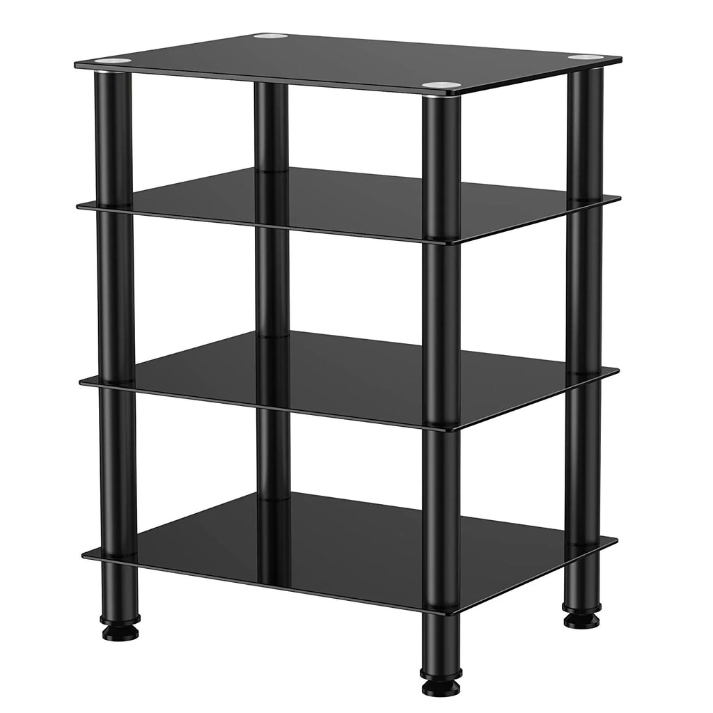 4-tier Glass Media TV Stand V424979