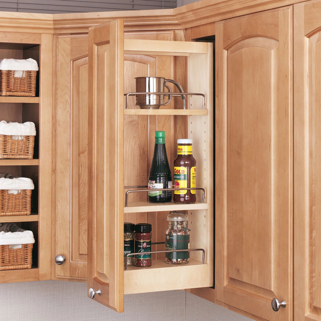 5-Inch Wood Pull Out Wall Cabinet Organizer O175145