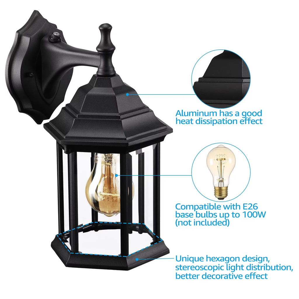 Outdoor Wall Lights, Dusk to Dawn K4592