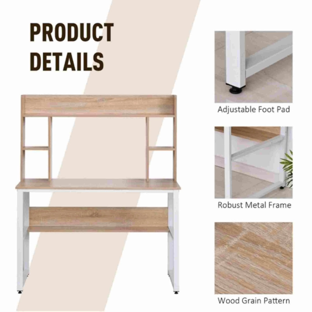 Computer Desk, Home Office Desk, Corner Table, Wood PC Desk Q652344