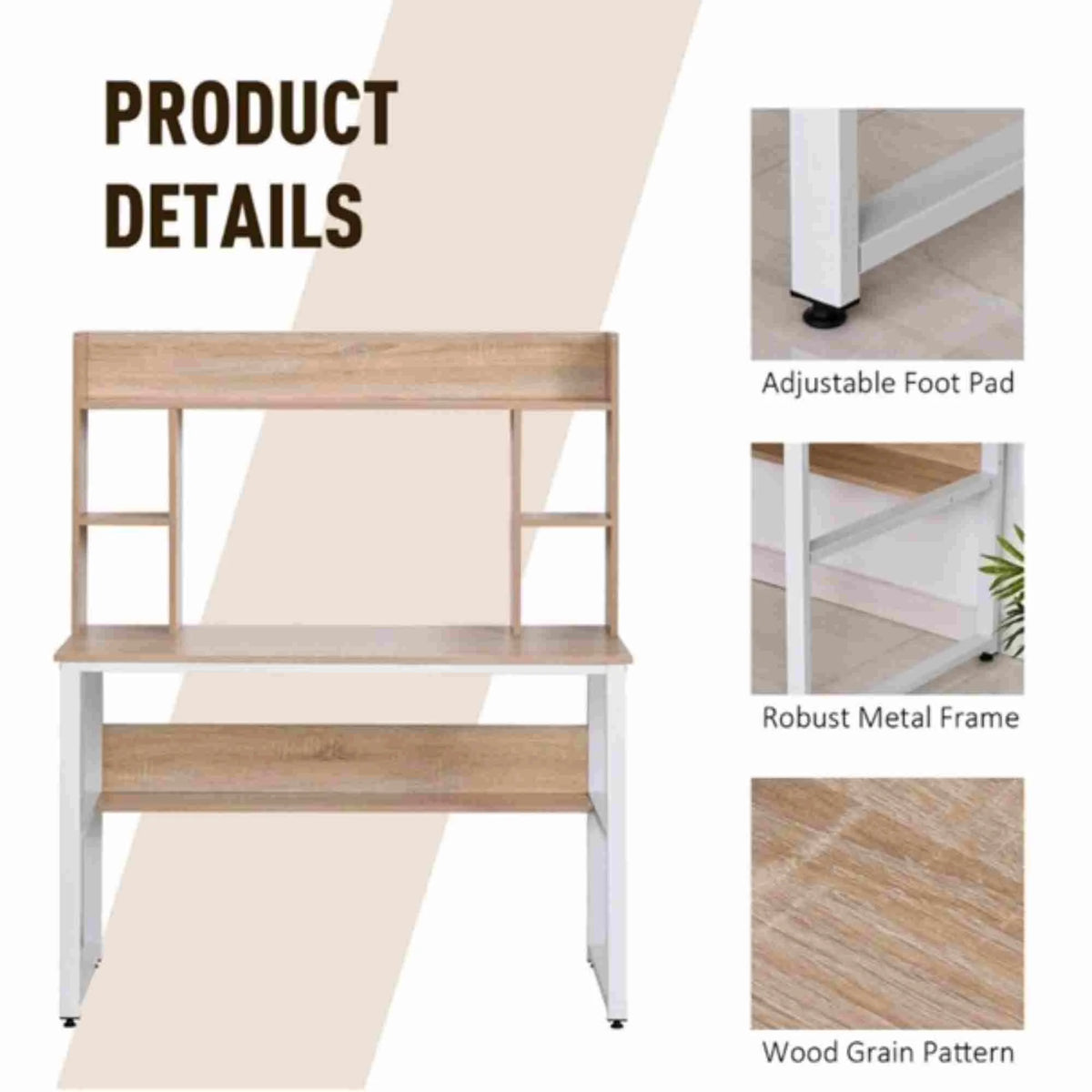 Computer Desk, Home Office Desk, Corner Table, Wood PC Desk Q652344
