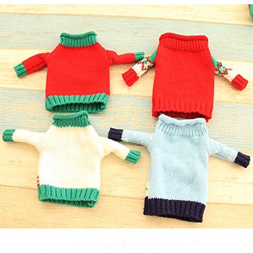 Christmas Wine Bottle Covers 4 Set E841007