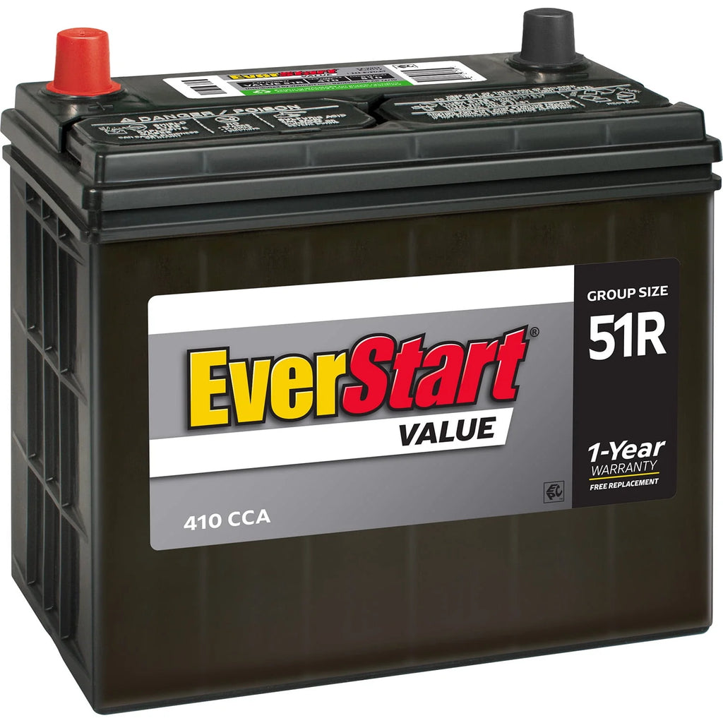 Lead Acid Automotive Battery Group Size 51R 12 Volt 410 CCA U24229