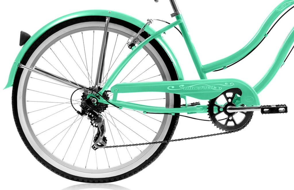 26 In. Single Speed Beach Cruiser Bicycle Pink E1741