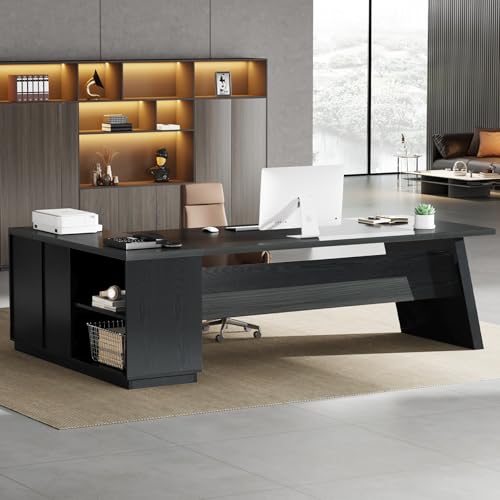 78" L-Shaped Desk with Drawers and File Cabinet X93785