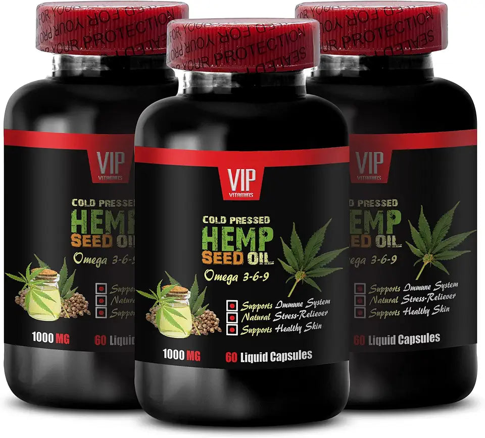 Organic Hemp Seed Oil 1400MG 180 Capsules Z153