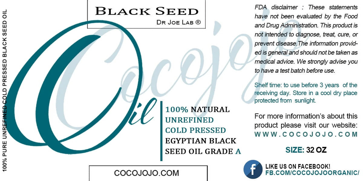Black Seed Oil Unrefined Cold Pressed X7719