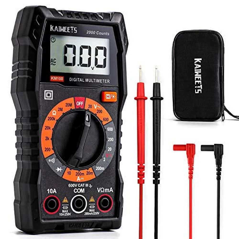 Digital Multimeter with DC AC Voltmeter Ohm Volt Amp Test Meter R300