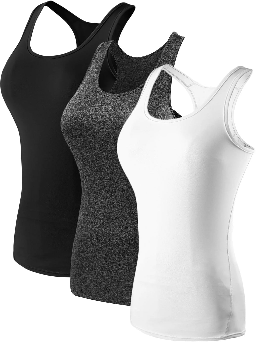 Womens Compression Base Layer Dry Fit Tank Top 3 Pack W1406