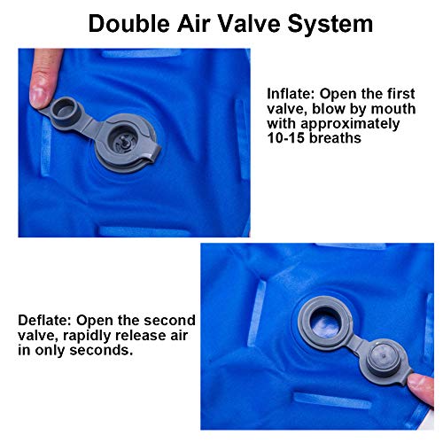 Inflatable Camping Sleeping Pad with Pillow L557