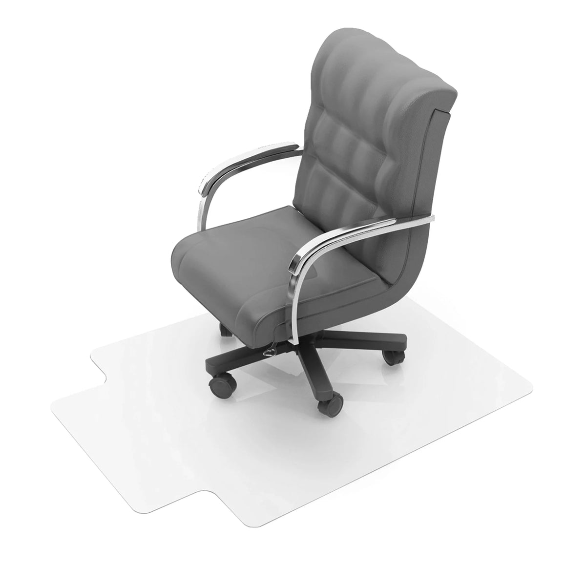Clear Polycarbonate Chair Mat for Carpets up to 1/2" - 35 x 47" F66441