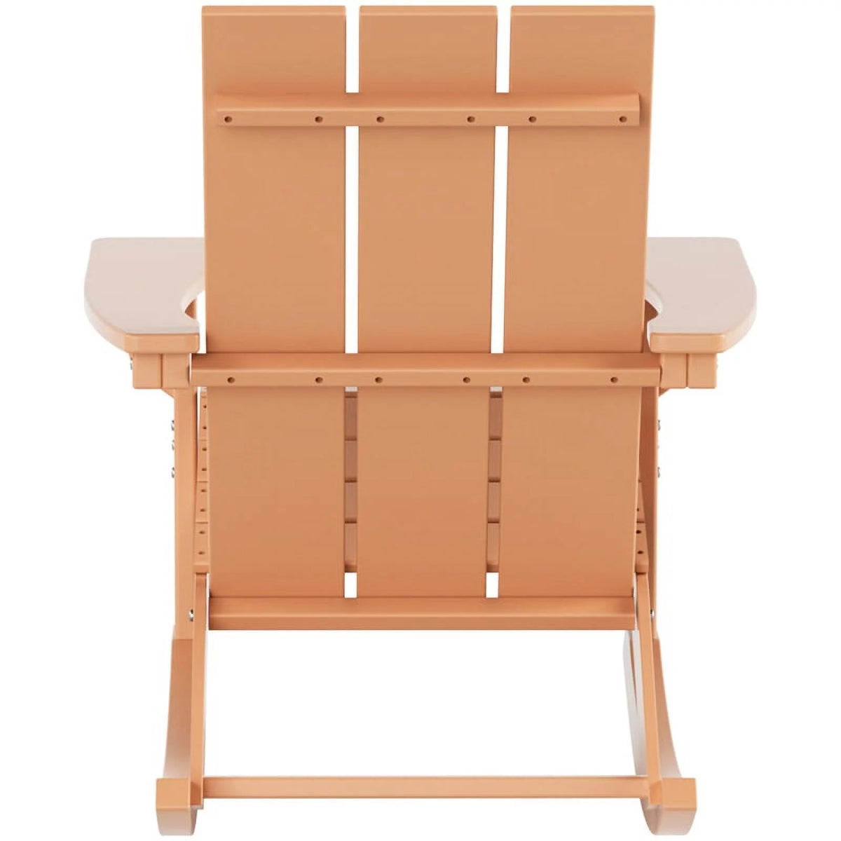 Teak Plastic Outdoor Rocking Chairs Set of 4 B718