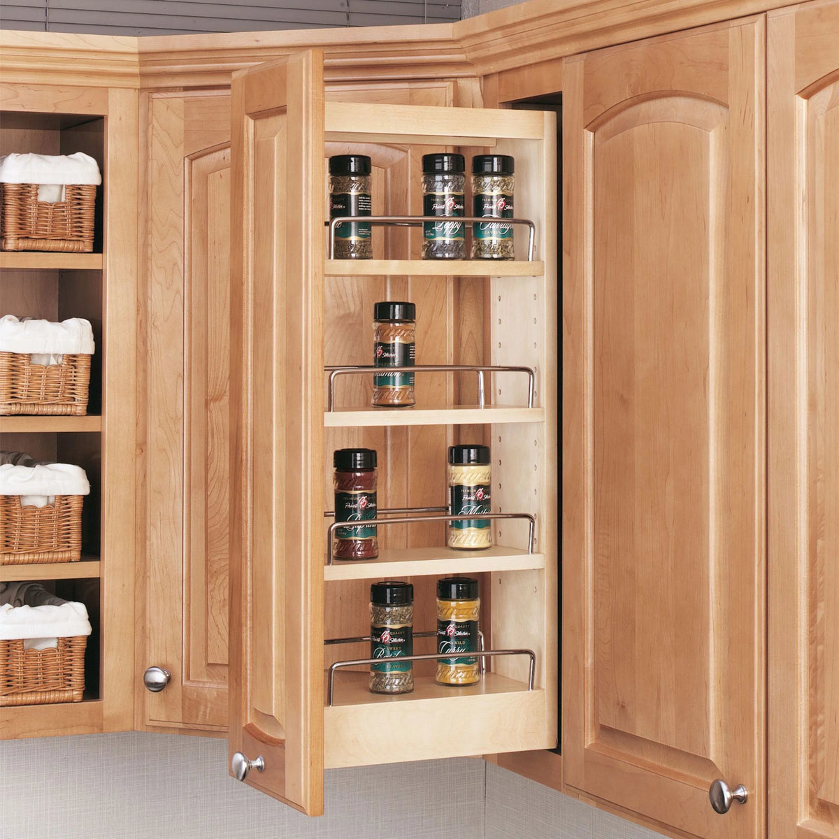 5-Inch Wood Pull Out Wall Cabinet Organizer O175145