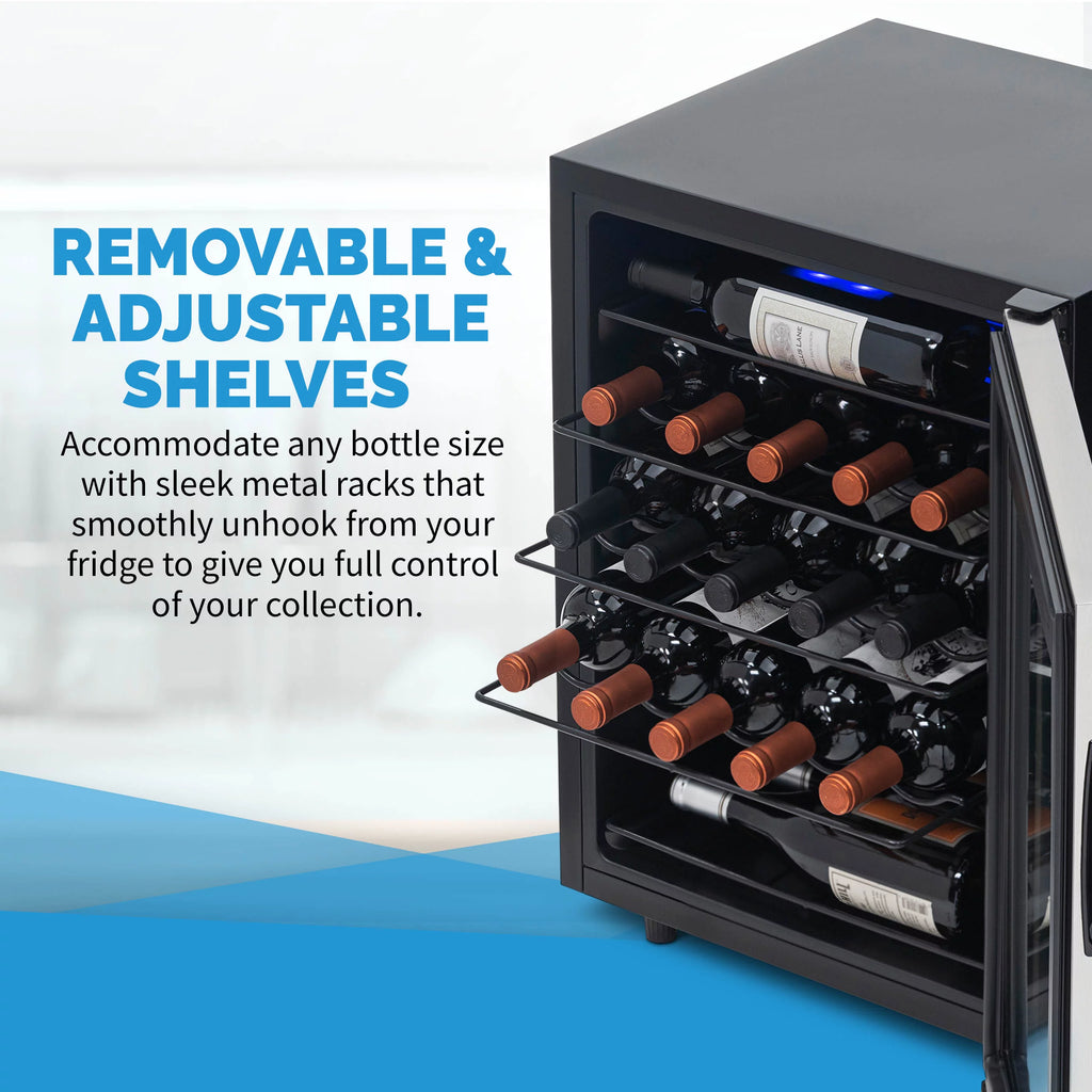 23 Bottle Stainless Steel Wine Cooler S425388