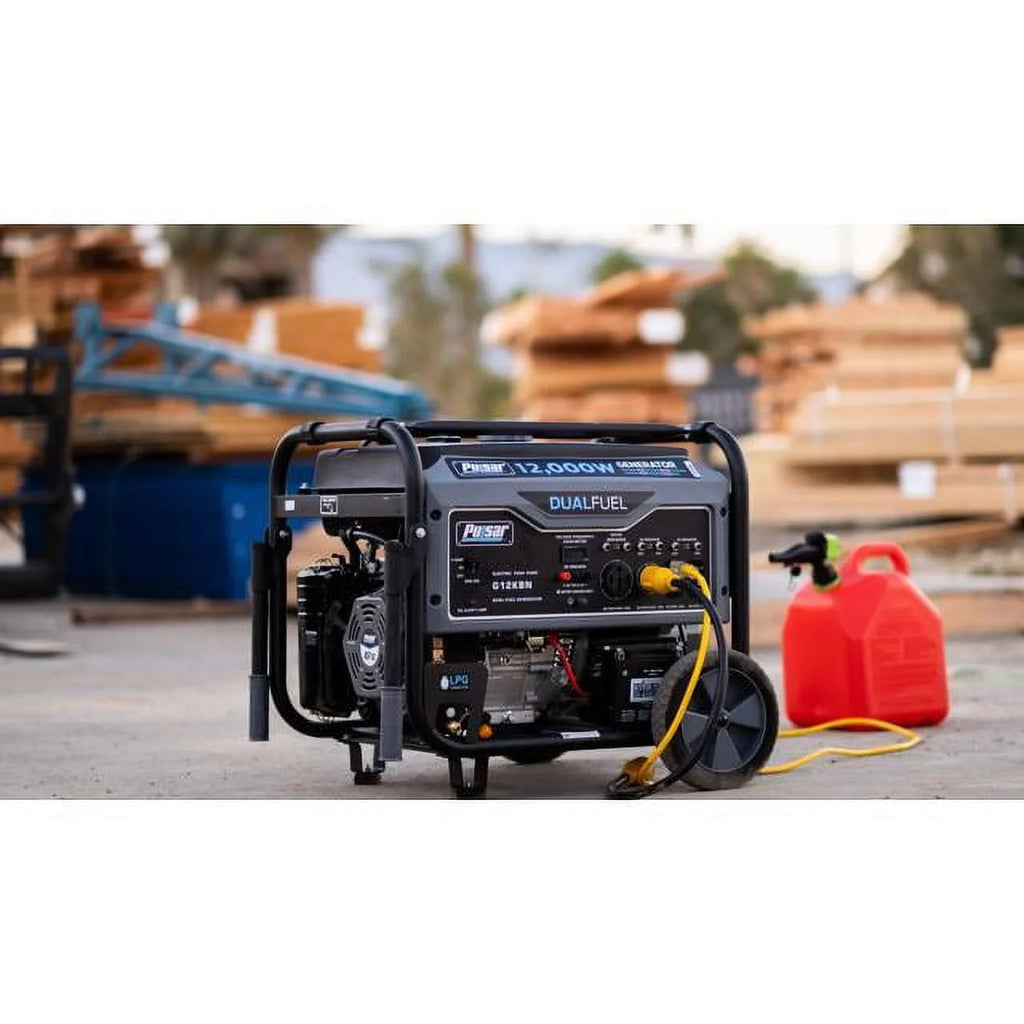 12,000W Dual Fuel Portable Generator with Electric Start D37751