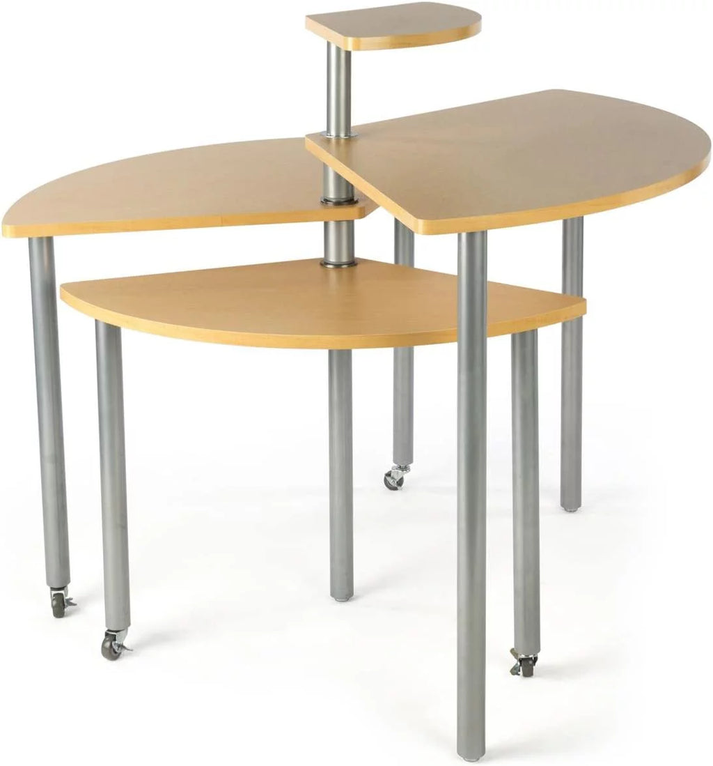 4 Tier Steel and Wood Display Table E286