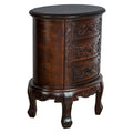 Dark Brown 3 Drawer Wooden Chest C67317