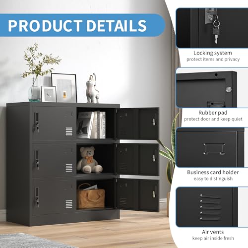 9 Door Metal Storage Locker with Locks R678